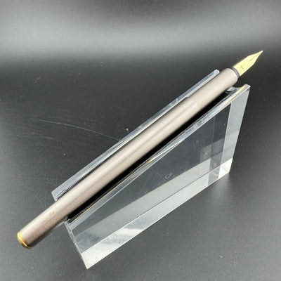 Montblanc Noblesse Brushed Steel Fountain Pen 1st Gen 14K Gold Extra-Fine Nib