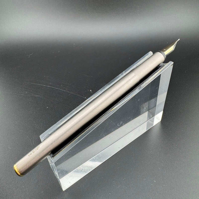 Montblanc Noblesse Brushed Steel Fountain Pen 1st Gen 14K Gold Extra-Fine Nib