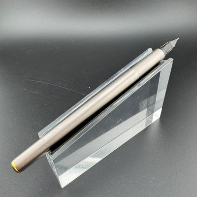 Montblanc Noblesse Brushed Steel Fountain Pen 1st Gen 14K Gold Extra-Fine Nib