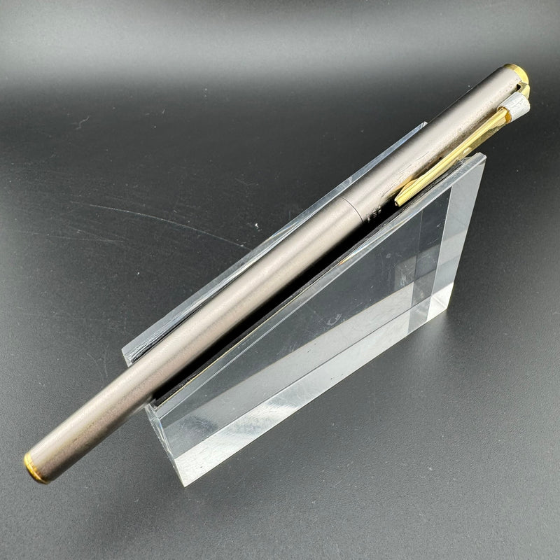 Montblanc Noblesse Brushed Steel Fountain Pen 1st Gen 14K Gold Extra-Fine Nib
