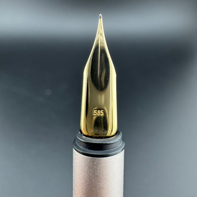 Montblanc Noblesse Brushed Steel Fountain Pen 1st Gen 14K Gold Extra-Fine Nib