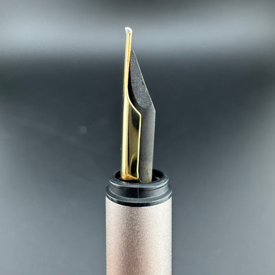 Montblanc Noblesse Brushed Steel Fountain Pen 1st Gen 14K Gold Extra-Fine Nib