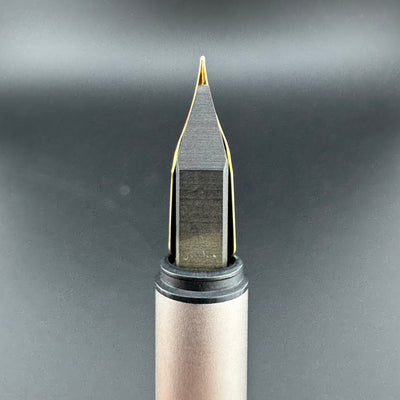 Montblanc Noblesse Brushed Steel Fountain Pen 1st Gen 14K Gold Extra-Fine Nib