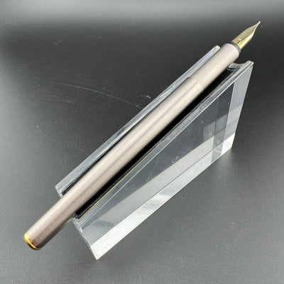 Montblanc Noblesse Brushed Steel Fountain Pen 1st Gen 14K Gold Extra-Fine Nib