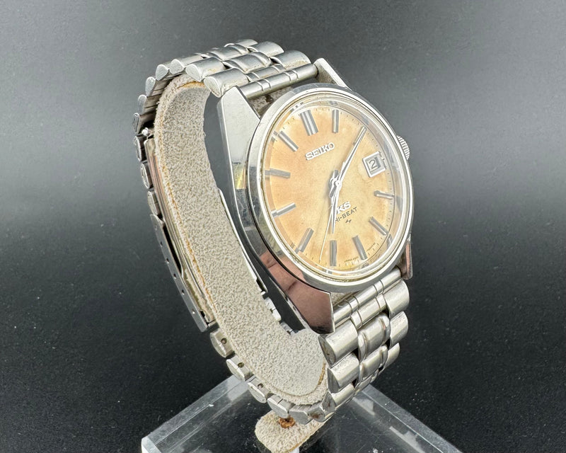 King Seiko 45KS Hi-Beat 36,000 Watch Daini Seikosha Patina Dial