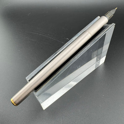 Montblanc Noblesse Brushed Steel Fountain Pen 1st Gen 14K Gold Extra-Fine Nib