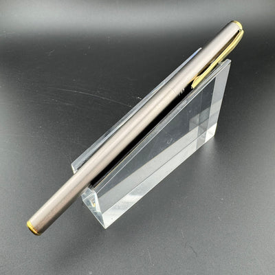 Montblanc Noblesse Brushed Steel Fountain Pen 1st Gen 14K Gold Extra-Fine Nib