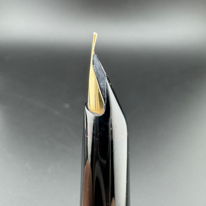 Pelikan Black Resin Cartridge Fountain Pen 14C Gold Fine Nib