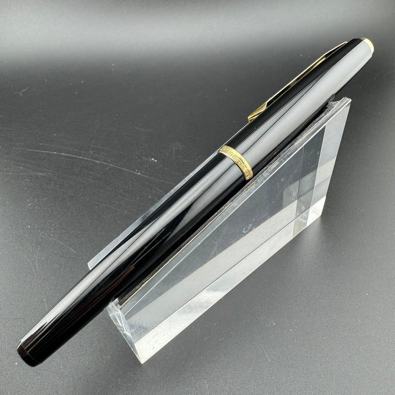 Pelikan Black Resin Cartridge Fountain Pen 14C Gold Fine Nib