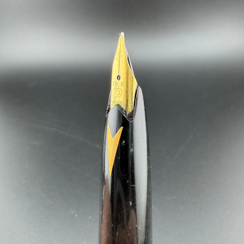 Platinum P-300 Black Resin Fountain Pen 18K Gold Soft-Fine Nib