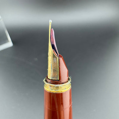 Pilot Deluxe Burgundy Fountain Pen 14K Gold Fine Nib 6-93