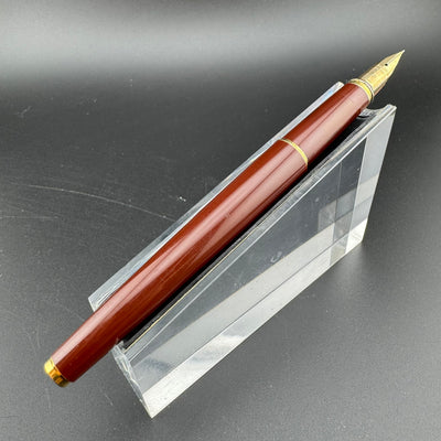 Pilot Deluxe Burgundy Fountain Pen 14K Gold Fine Nib 6-93