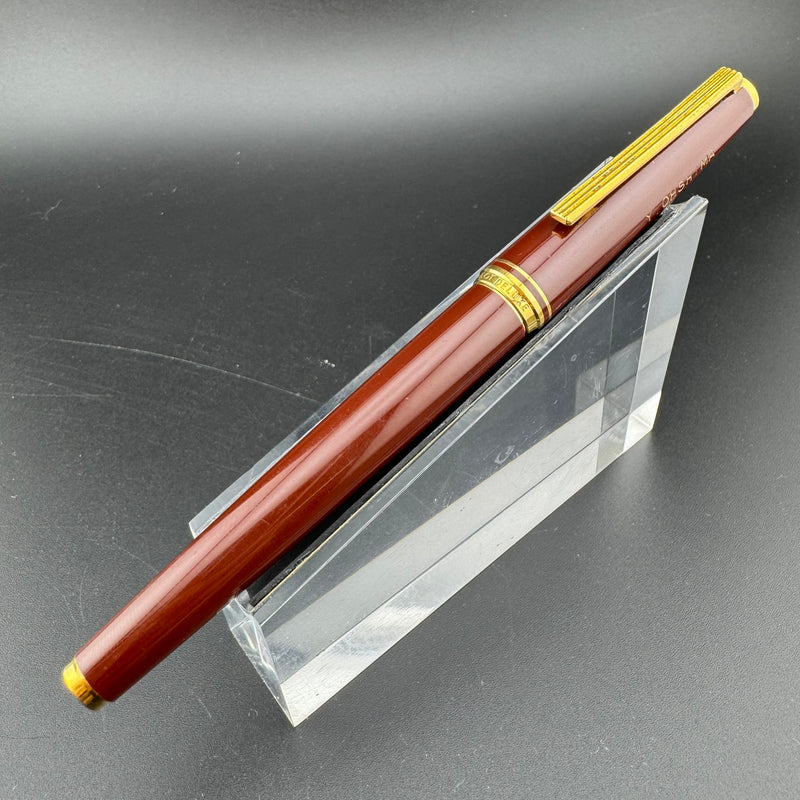 Pilot Deluxe Burgundy Fountain Pen 14K Gold Fine Nib 6-93