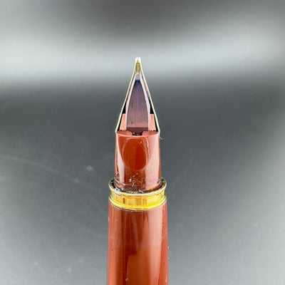 Pilot Deluxe Burgundy Resin Fountain Pen 14K Gold Medium Nib 5-92