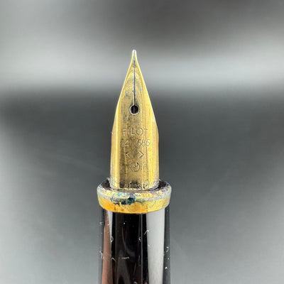 Pilot Black Resin Fountain Pen 14K Gold Fine Nib 10-81