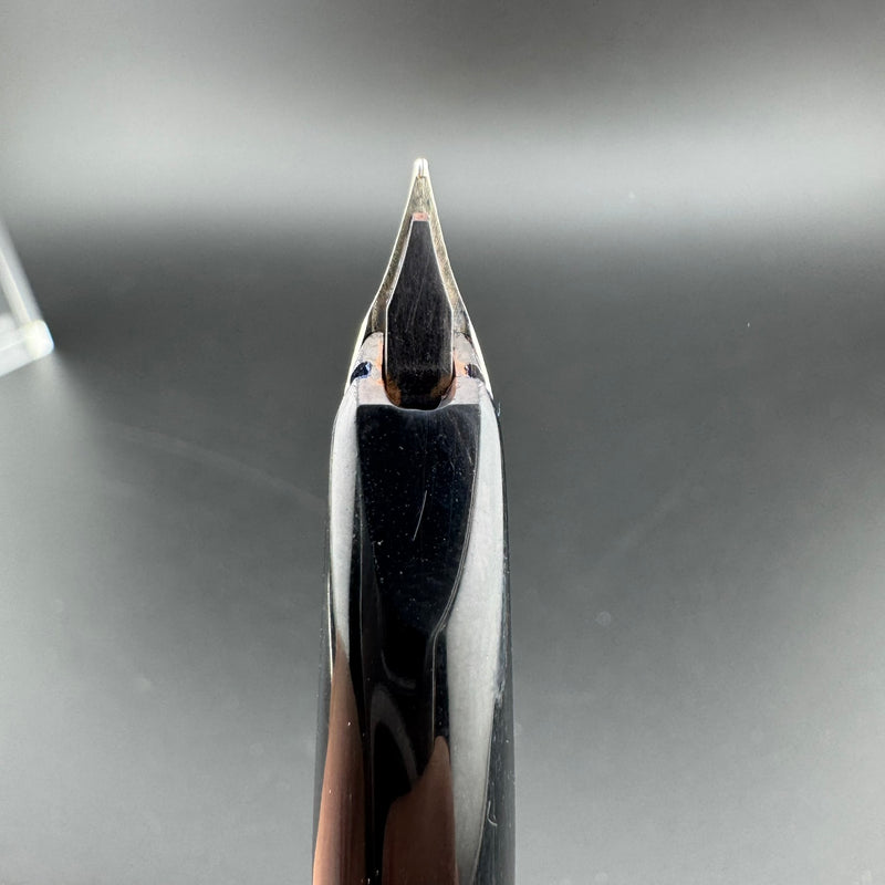 Sailor Black Stripe Stainless Steel Fountain Pen 18K WG Fine Nib