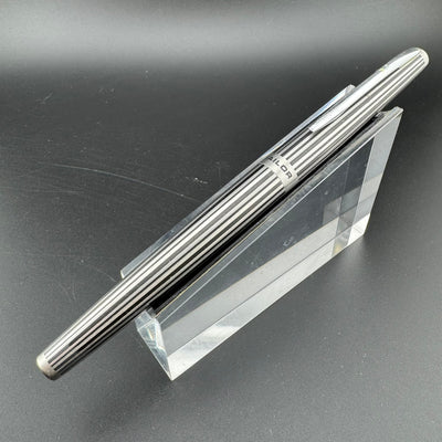 Sailor Black Stripe Stainless Steel Fountain Pen 18K WG Fine Nib