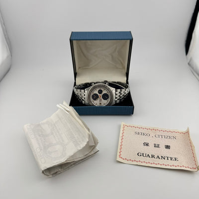 Seiko Pulse Meter REF 7T42-7A40 Quartz Chronograph Watch w/Box & Papers