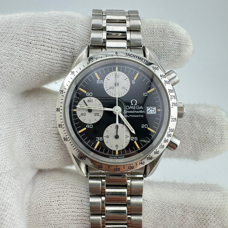 Omega Speedmaster Date REF 3511.50 Reverse Panda Chronograph Watch
