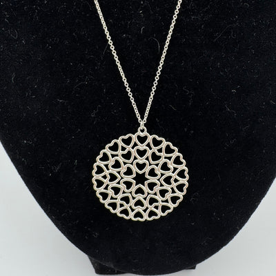 Tiffany & Co Paloma Picasso Crown of Hearts 925 Sterling Silver Necklace