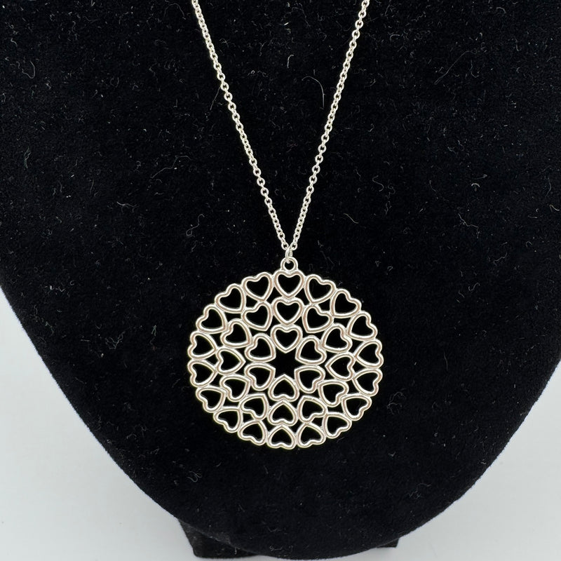 Tiffany & Co Paloma Picasso Crown of Hearts 925 Sterling Silver Necklace