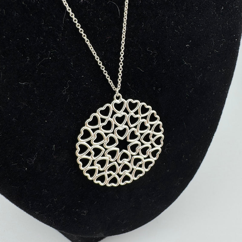 Tiffany & Co Paloma Picasso Crown of Hearts 925 Sterling Silver Necklace