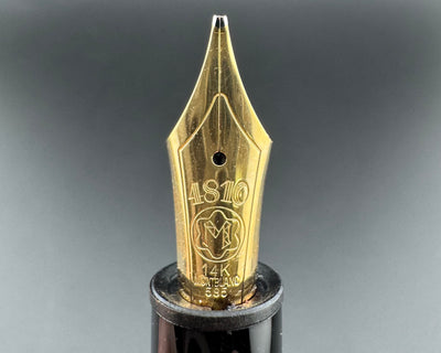 Montblanc Meisterstück No. 146 Fountain Pen 14K Gold Broad Nib Serviced Warranty