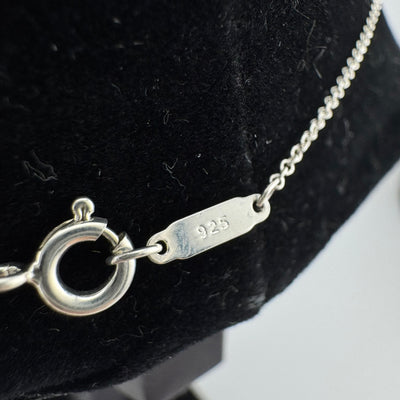 Tiffany & Co Fold Heart 925 Sterling Silver Pendant Necklace