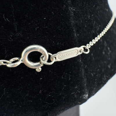 Tiffany & Co Fold Heart 925 Sterling Silver Pendant Necklace