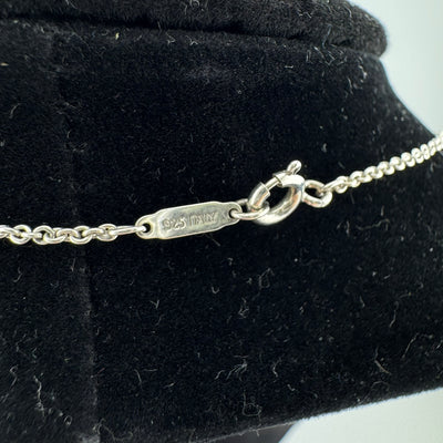 Tiffany & Co Atlas Plate 925 Sterling Silver Pendant Necklace