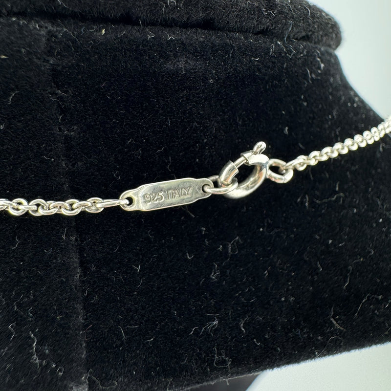 Tiffany & Co Atlas Plate 925 Sterling Silver Pendant Necklace