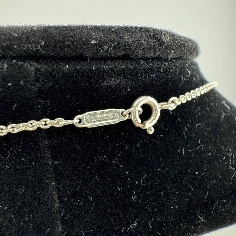 Tiffany & Co Atlas Plate 925 Sterling Silver Pendant Necklace