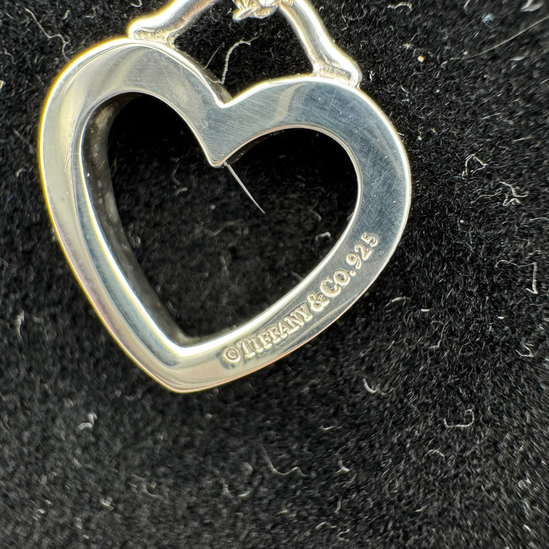 Tiffany & Co Sentimental Heart 925 Sterling Silver Pendant Necklace