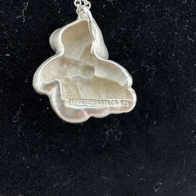 Tiffany & Co Teddy Bear 925 Sterling Silver Pendant Necklace