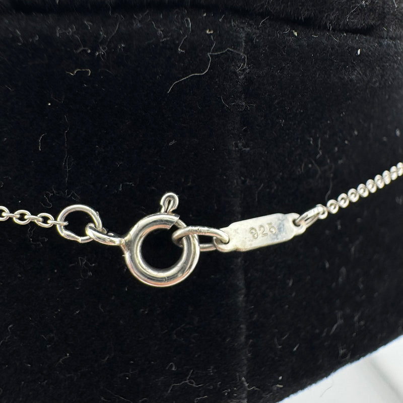 Tiffany & Co Teddy Bear 925 Sterling Silver Pendant Necklace