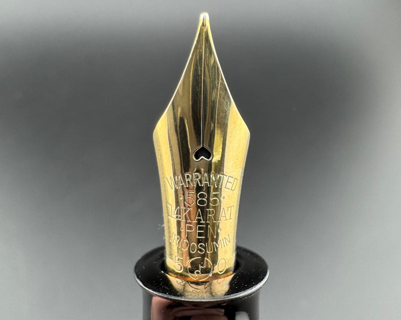 Ban-Ei Urushi Fountain Pen 14K Gold G.K. 50 Fine Nib Serviced Warranty