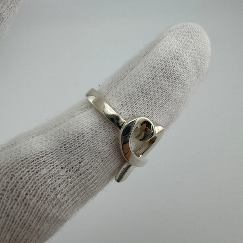 Tiffany & Co Paloma Picasso Loving Heart 925 Silver Ring Size 6.5