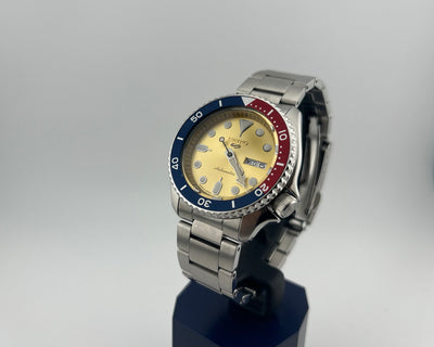 Seiko 5 Sports Ref. SBSA137 Golden Dial Men's Automatic Dive Watch