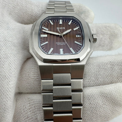 Maen Manhattan 37 Mk 1 Bronze Dial Men's Automatic Dress Watch w/Box & Card