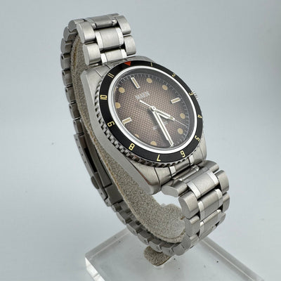 Maen Hudson 38 Mk4 Fume Honeycomb Dial Men's Automatic Dive Watch w/Box