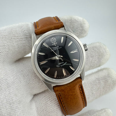 TUDOR Oyster Prince Big Rose REF 7964 Black Dial Men's Automatic Watch