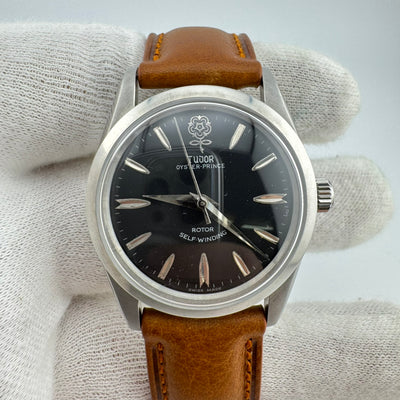 TUDOR Oyster Prince Big Rose REF 7964 Black Dial Men's Automatic Watch