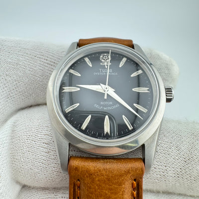 TUDOR Oyster Prince Big Rose REF 7964 Black Dial Men's Automatic Watch