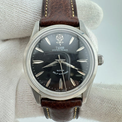 TUDOR Oyster Prince Big Rose REF 7964 Black Dial Men's Automatic Watch