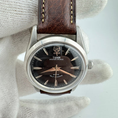 TUDOR Oyster Prince Big Rose REF 7964 Black Dial Men's Automatic Watch