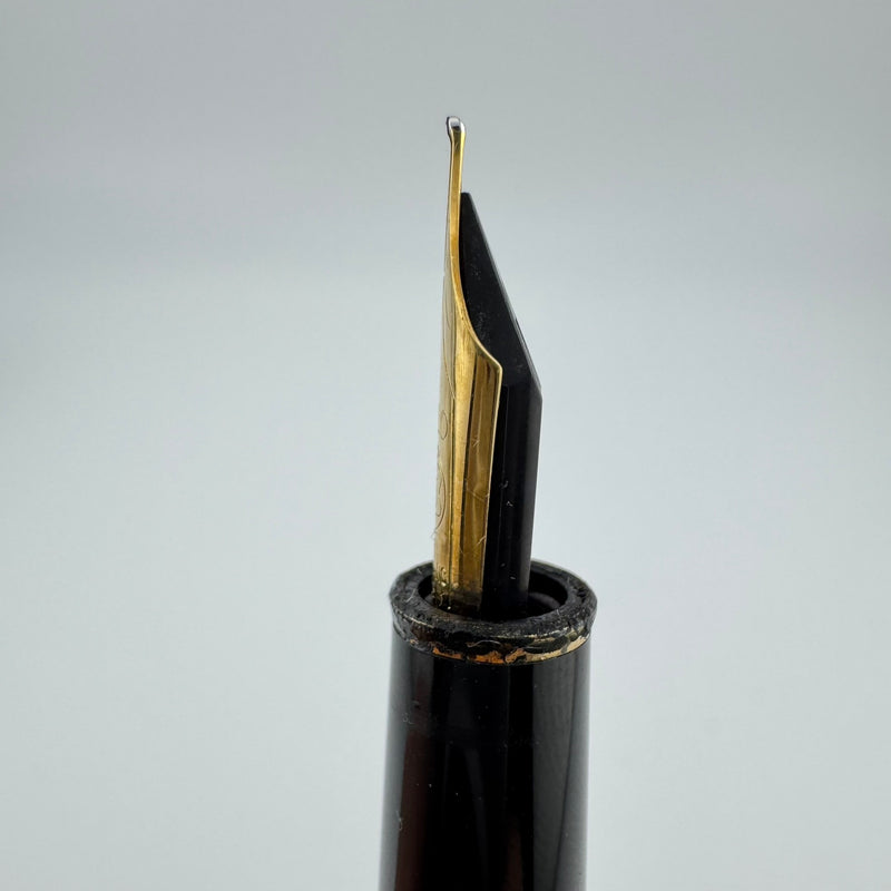 Montblanc Meisterstück No. 144 Burgundy Classique Fountain Pen 14K Gold Fine Nib