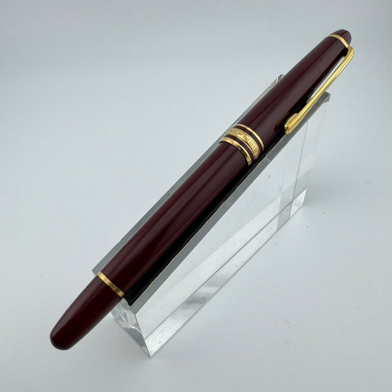 Montblanc Meisterstück No. 144 Burgundy Classique Fountain Pen 14K Gold Fine Nib