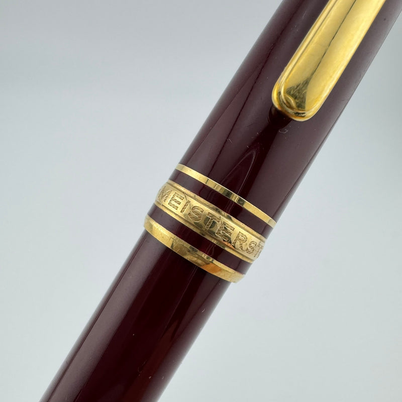Montblanc Meisterstück No. 144 Burgundy Classique Fountain Pen 14K Gold Fine Nib