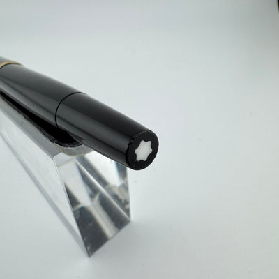 Montblanc No. 24 Black Resin Fountain Pen 14C Gold Fine Nib Serviced