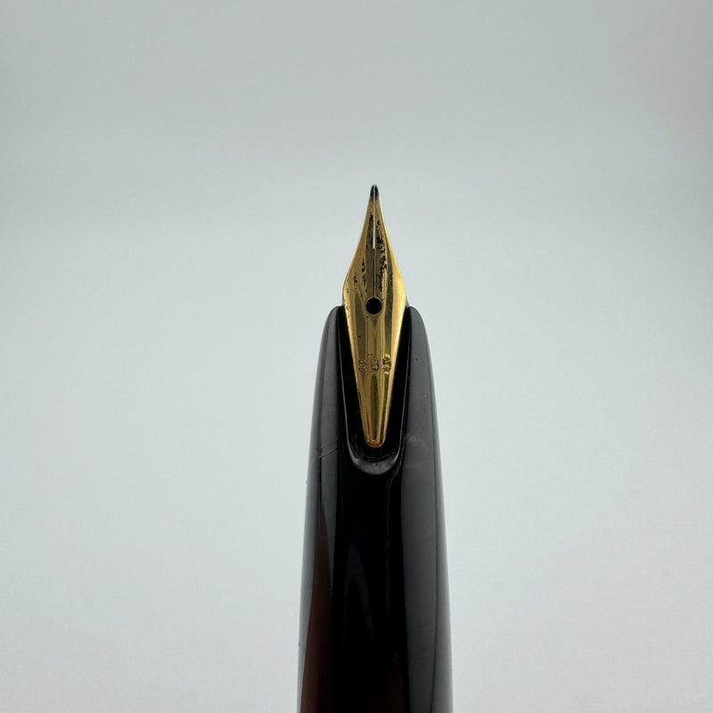 Montblanc No. 32 Black Resin Fountain Pen 14C Gold Fine Nib Serviced